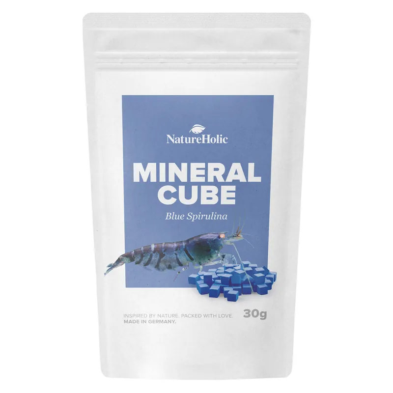 NatureHolic MineralCube Blue Spirulina, Mineralfutter, 30 g Finale Aktion